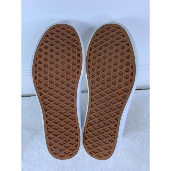 Vans Old Skool white Platform Shoes Women's Size 7 Canvas Sneakers - Picture 7 of 8